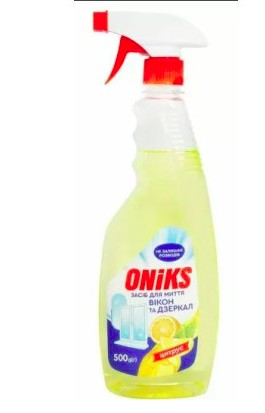 Oniks Засіб д/миття вікон та дзеркал 500гр цитрус триг.